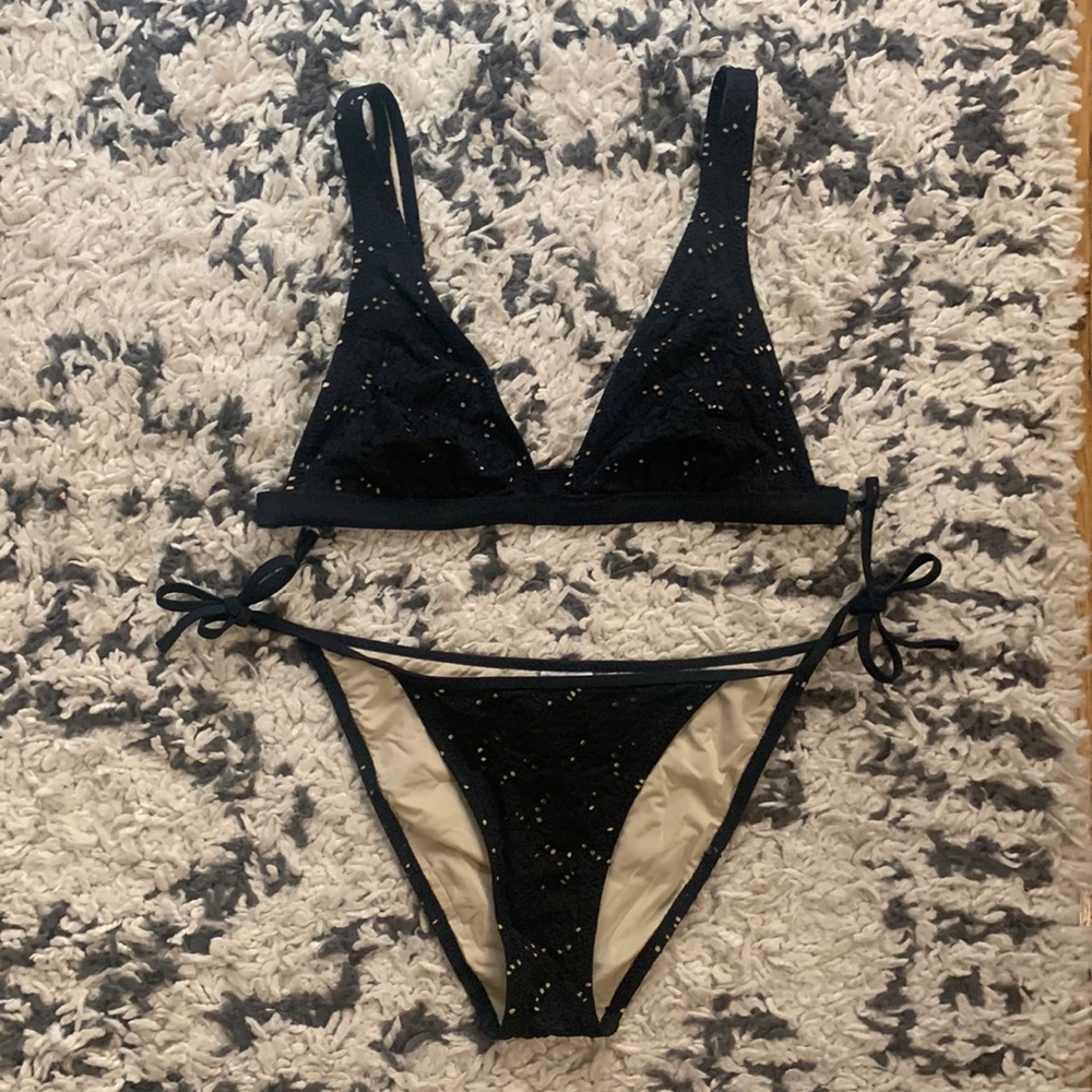 Kisuii Black Bikini Set